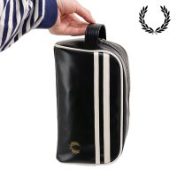 FRED PERRY/フレッドペリー FRED PERRY 3.5L COATED POLYESTER WASH BAG BLACK/ECRU [L8298－D57]/508242180