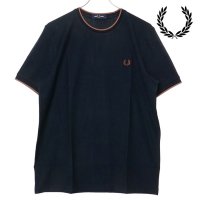 FRED PERRY/フレッドペリー FRED PERRY CREPE PIQUE T－SHIRT NAVY [M8585－795]/508242188