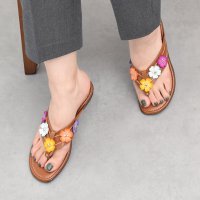 ITALIAN SHOEMAKERS/イタリアンシューメーカーズ ITALIAN SHOEMAKERS フラワートングサンダル/508242259