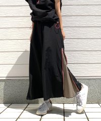 Q/キュー Q バイカラーZIPスカート/508242289