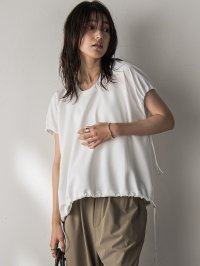 MAYSON GREY/メイソングレイ MAYSON GREY 【WEB限定】異素材切替えドロストギャザープルオーバー≪洗濯機で洗える≫/508243663