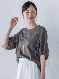 LAUTREAMONT/ロートレアモン LAUTREAMONT 【WEB限定】きれいめハーフスリーブカットソー ≪接触冷感／洗濯機OK≫/508243669