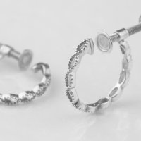 L&Co./エルアンドコー L&Co. K10WGフープイヤリング(ホワイトゴールド)/508244341