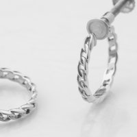 L&Co./エルアンドコー L&Co. K10WGフープイヤリング(ホワイトゴールド)/508244343