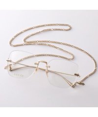 GUCCI/グッチ GUCCI GUCCI メガネ GG1150O ウェリントン型 リムレス チェーン付き/508244447