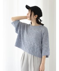 Te chichi TERRASSE/ラメ混なみなみメッシュニット/508244459