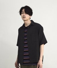 RATTLE TRAP/シャーリングレギュラーカラー半袖シャツ/508244535