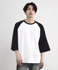 RATTLE TRAP/古着風ウォッシュ加工ラグランTシャツ/508244544