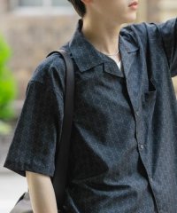 SENSE OF PLACE by URBAN RESEARCH/ダマスクオープンカラーショートスリーブシャツ/508244603