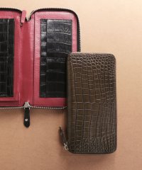 sankyoshokai/サンキョウショウカイ 三京商会 クロコダイルレザー 長財布 手帳型 センター取り 一枚革/508244922