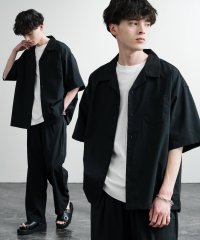 Rocky Monroe/ロッキーモンロー Rocky Monroe セットアップ 接触冷感 メンズ 開襟シャツ 半袖 オープンカラー イージーパンツ スラックス ワイド オーバーサイズ/508244926