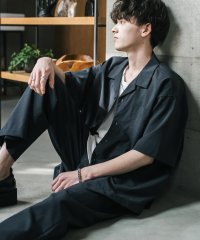 Rocky Monroe/ロッキーモンロー Rocky Monroe セットアップ 接触冷感 メンズ 開襟シャツ 半袖 オープンカラー イージーパンツ スラックス ワイド オーバーサイズ/508244926