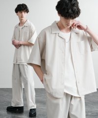 Rocky Monroe/ロッキーモンロー Rocky Monroe セットアップ 接触冷感 メンズ 開襟シャツ 半袖 オープンカラー イージーパンツ スラックス ワイド オーバーサイズ/508244926
