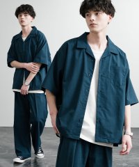 Rocky Monroe/ロッキーモンロー Rocky Monroe セットアップ 接触冷感 メンズ 開襟シャツ 半袖 オープンカラー イージーパンツ スラックス ワイド オーバーサイズ/508244926