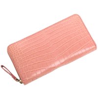 sankyoshokai/サンキョウショウカイ 三京商会 クロコダイルレザー 長財布 マット加工 一枚革/508244929