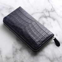 sankyoshokai/サンキョウショウカイ 三京商会 クロコダイルレザー 長財布 マット加工/508244973