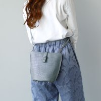 sankyoshokai/サンキョウショウカイ 三京商会 クロコダイルレザー ミニショルダーバッグ ポシェット/508244987