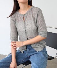 and　Me.../アンドミー andme テレコリブ シアー 半袖 トップス/508244991