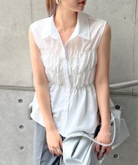 futier land/フューティアランド Futier Land フレンチスリーブシャーリングブラウス/508244994