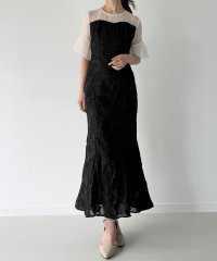 JUNOAH/ジュノア JUNOAH シアージャガードマーメイドワンピース/508245034