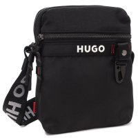 HUGOBOSS/ヒューゴボス HUGO BOSS ボス ショルダーバッグ レポーターバッグ ロゴ入り ジップクロージャー ブラック メンズ HUGO BOSS 50536009/508245065