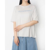 EGLANTINE/エグランティーヌ EGLANTINE ロゴプリントAライン半袖Tシャツ【日本製】/508245151
