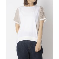 EGLANTINE/エグランティーヌ EGLANTINE バックライン 配色切替カットソー/508245158