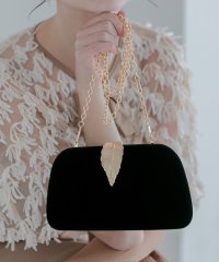 Leja/レジャ Leja リーフモチーフ2WAYベロアバッグ結婚式 パーティー 成人式 二次会 同窓会 お呼ばれ オケージョン 20代 30代 40代/508245226