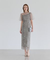 Leja/レジャ Leja アシンメトリーシアーフラワードレス美脚効果結婚式 パーティードレス 成人式 二次会 同窓会 お呼ばれ オケージョン 20代 30代 40代/508245228