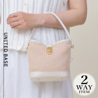 BASE/2WAY バケツ型 かごバッグ/508245341