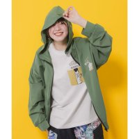 ScoLar/スカラー ScoLar ひざを抱えたおばけうさぎ柄 接触冷感パーカー/508245389