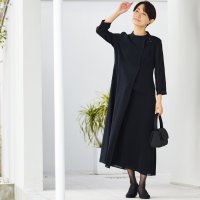 form forma/【喪服・礼服】絽ランダムボーダー/ワンピース/ブラックフォーマル/夏/508245469
