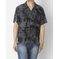 JEANS MATE/ジーンズメイト JEANS MATE BLUE STANDARD レーヨン 総柄 プリント オープンカラーシャツ 接触冷感/508245470