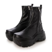 YOSUKE/ヨースケ YOSUKE ヨースケ YOSUKE ウィメンズ厚底ビックシルエットソールストレッチショートブーツ/508245514