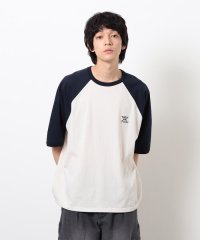 Purple & Yellow/裾スピンドルラグラン５分袖Ｔシャツ/508115494