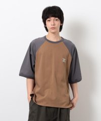 Purple & Yellow/裾スピンドルラグラン５分袖Ｔシャツ/508115494