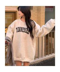 DEVICE/デバイス DEVICE オーバーサイズ プルオーバー カレッジロゴ スウェット トレーナー/508178175