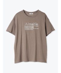 Ludic Park/レター刺繍Tシャツ/508198091