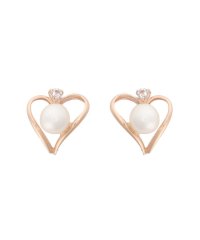Samantha Tiara/K10 PG パールハートピアス≪6月 誕生石≫/508221908