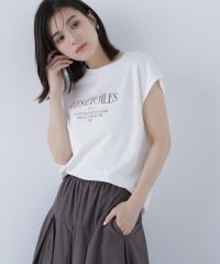NATURAL BEAUTY BASIC/フレンチスリーブロゴTシャツ/508221981