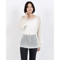 STYLEBLOCK/スタイルブロック STYLEBLOCK ウエストベルト付き透かし編みニット/508235039