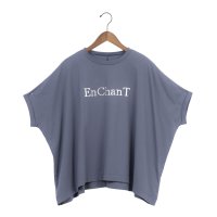 EGLANTINE/エグランティーヌ EGLANTINE ロゴプリント半袖フレアカットソー/508237272