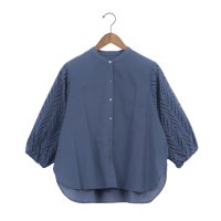 BRODIAEA/ブローディア BRODIAEA 袖レースノーカラー7分袖ブラウス/508237280