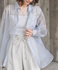 rps/レースモチーフ付シアーシャツ/508241122