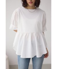 AZUL by moussy/袖カフスペプラムトップス/508241160
