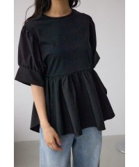 AZUL by moussy/袖カフスペプラムトップス/508241160