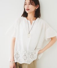 UNTITLED/【セットアップ可/コットン100】スカラップ刺繍ブラウス/508244520