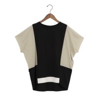 EGLANTINE/エグランティーヌ EGLANTINE バックライン 配色切替カットソー/508245158