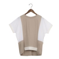 EGLANTINE/エグランティーヌ EGLANTINE バックライン 配色切替カットソー/508245158