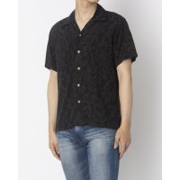 JEANS MATE/ジーンズメイト JEANS MATE BLUE STANDARD レーヨン 総柄 プリント オープンカラーシャツ 接触冷感/508245470